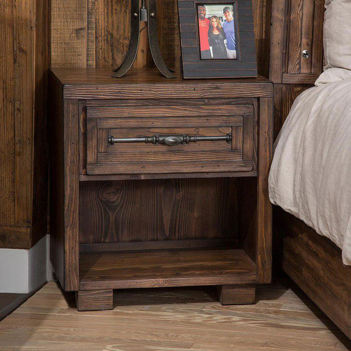 Carrollton One Drawer Nightstand in Rustic Ranch - Furniture Max (Falls Church,VA) *