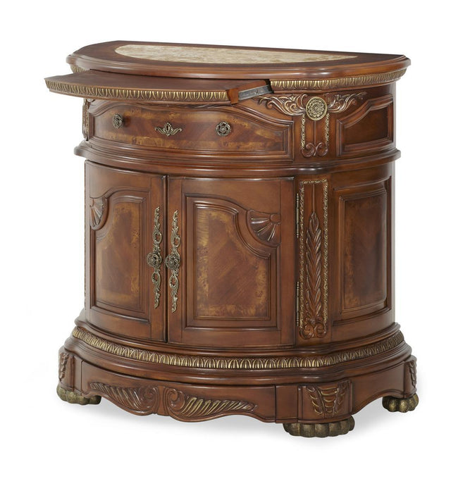 Cortina Bedside Chest in Honey Walnut - Furniture Max (Falls Church,VA) *