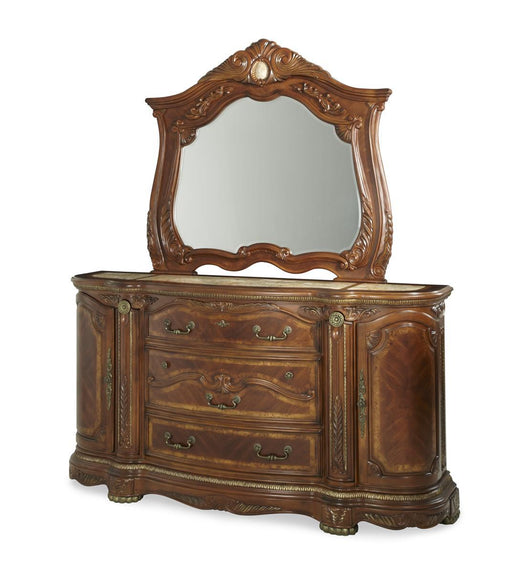 Cortina Mirror in Honey Walnut - Furniture Max (Falls Church,VA) *