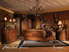Cortina Queen Sleigh Bed in Honey Walnut - Furniture Max (Falls Church,VA) *
