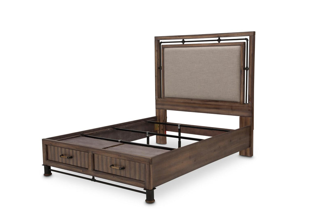 Crossings King Panel Bed w/ Drawers  in Reclaimed Barn - Furniture Max (Falls Church,VA) *