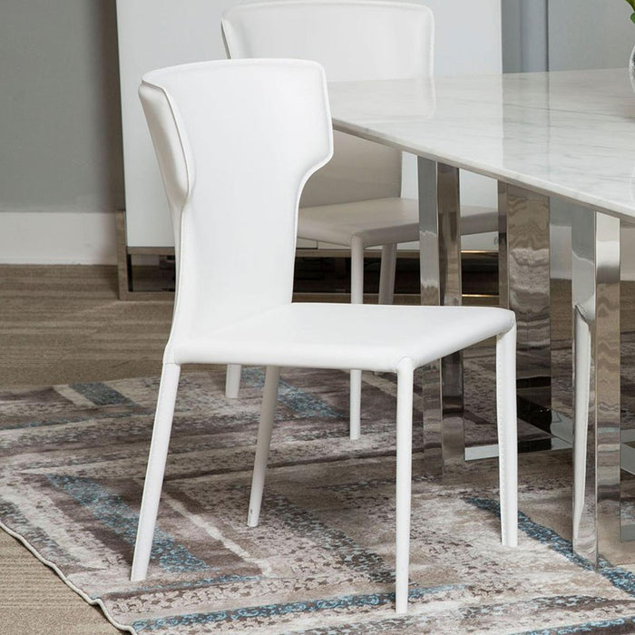 Furniture Halo Side Chair (Set of 2) in Glossy White - Furniture Max (Falls Church,VA) *