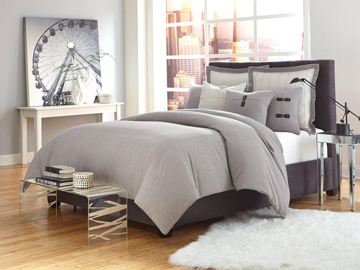 Fusion 8-pc King Duvet Set in Gray - Furniture Max (Falls Church,VA) *