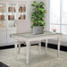 Glimmering Heights 2pc Writing Desk w/Glass Top in Ivory - Furniture Max (Falls Church,VA) *