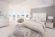 Glimmering Heights Upholstered Nightstand in Ivory - Furniture Max (Falls Church,VA) *