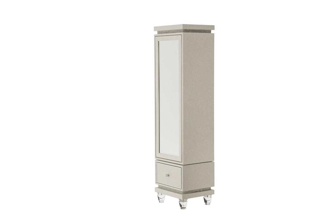 Glimmering Heights Upholstered Swivel Lingerie Chest in Ivory - Furniture Max (Falls Church,VA) *