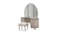 Glimmering Heights Upholstered Vanity w/ Mirror in Ivory 9011058/68-111 - Furniture Max (Falls Church,VA) *