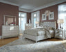 Hollywood Loft Cal King Upholstered Platform Bed in Frost - Furniture Max (Falls Church,VA) *