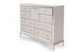Hollywood Loft Upholstered Dresser in Frost - Furniture Max (Falls Church,VA) *