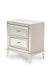 Hollywood Loft Upholstered Nightstand in Frost - Furniture Max (Falls Church,VA) *
