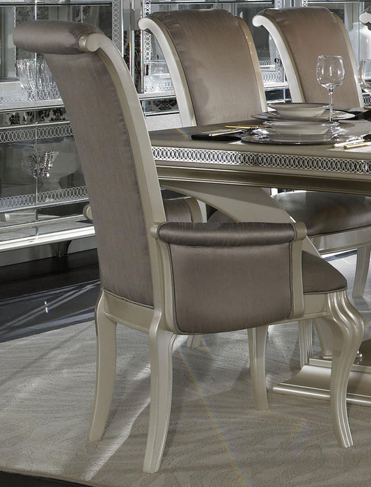 Hollywood Swank Arm Chair in Pearl (Set of 2) - Furniture Max (Falls Church,VA) *