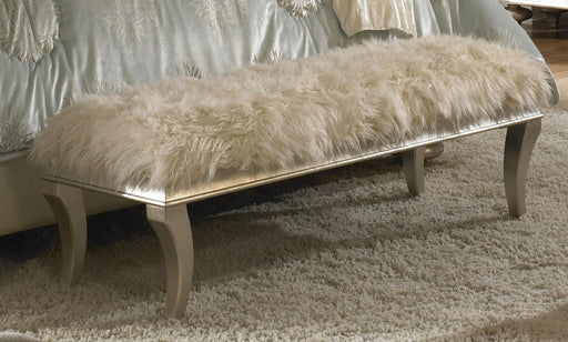 Hollywood Swank Bed Bench in Platinum - Furniture Max (Falls Church,VA) *