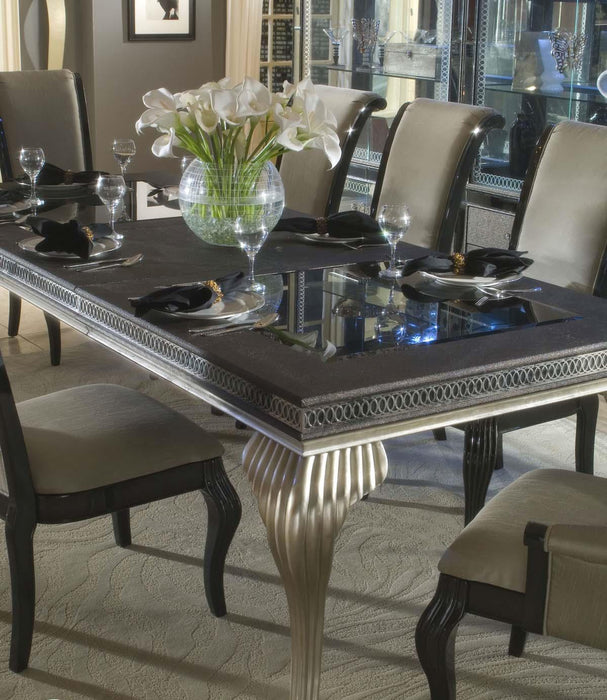 Hollywood Swank Leg Dining Table in Pearl Caviar - Furniture Max (Falls Church,VA) *
