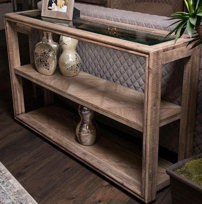 Hudson Ferry Console Table in Driftwood - Furniture Max (Falls Church,VA) *