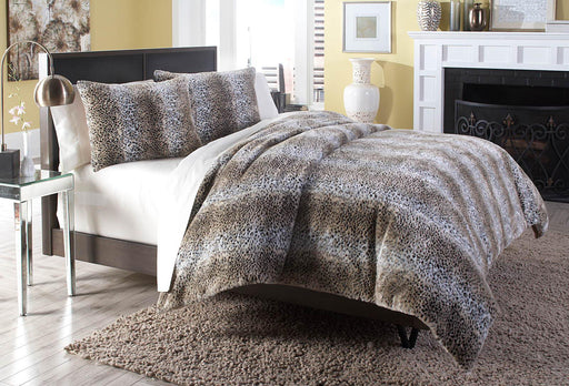Kasbah 3-pc Queen Duvet Set in Brown - Furniture Max (Falls Church,VA) *