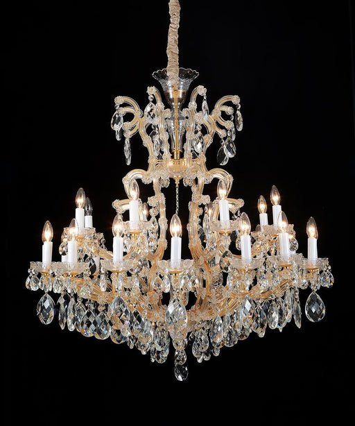 Lighting La Scala 19 Light Chandelier in Cognac and Gold - Furniture Max (Falls Church,VA) *