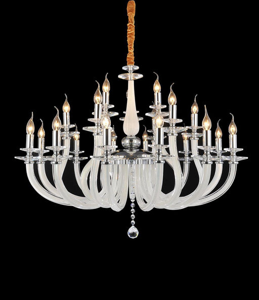Lighting San Marco 21 Light Chandelier in Opalescent and Chrome - Furniture Max (Falls Church,VA) *