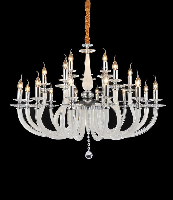 Lighting San Marco 21 Light Chandelier in Opalescent and Chrome - Furniture Max (Falls Church,VA) *