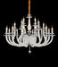 Lighting San Marco 21 Light Chandelier in Opalescent and Chrome - Furniture Max (Falls Church,VA) *