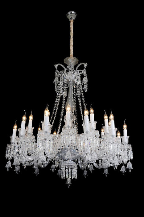 Lighting Treviso 24 Light Chandelier in Clear and Chrome - Furniture Max (Falls Church,VA) *