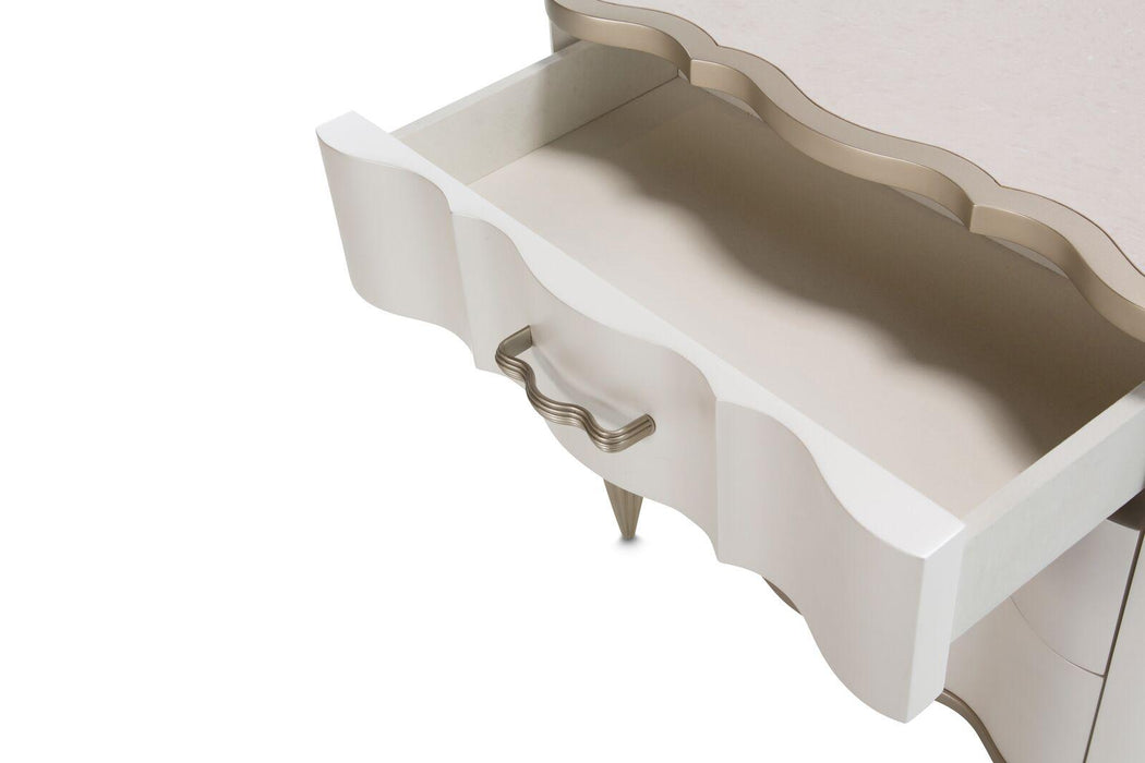 London Place Nightstand in Creamy Pearl - Furniture Max (Falls Church,VA) *