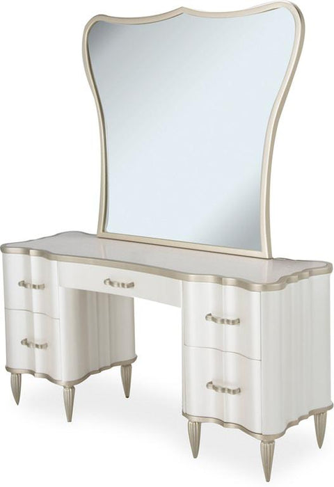 London Place Vanity Mirror in Platinum - Furniture Max (Falls Church,VA) *