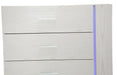 Lumiere 6 Drawer Chest with LED Lights in Frost - Furniture Max (Falls Church,VA) *