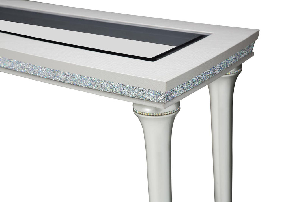 Melrose Plaza Console Table in Dove - Furniture Max (Falls Church,VA) *