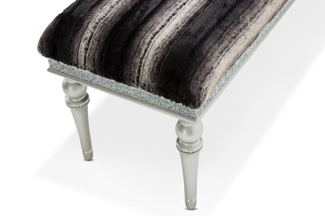 Melrose Plaza Non-Storage Bed Bench in Dove - Furniture Max (Falls Church,VA) *