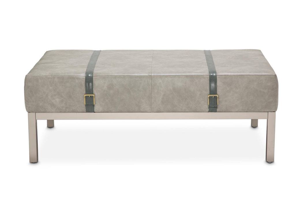 Menlo Station Rectangular Cocktail Ottoman in DoveGray - Furniture Max (Falls Church,VA) *