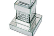 Montreal Mirrored/Crystal Candle Holders, Tall (2/pack) - Furniture Max (Falls Church,VA) *