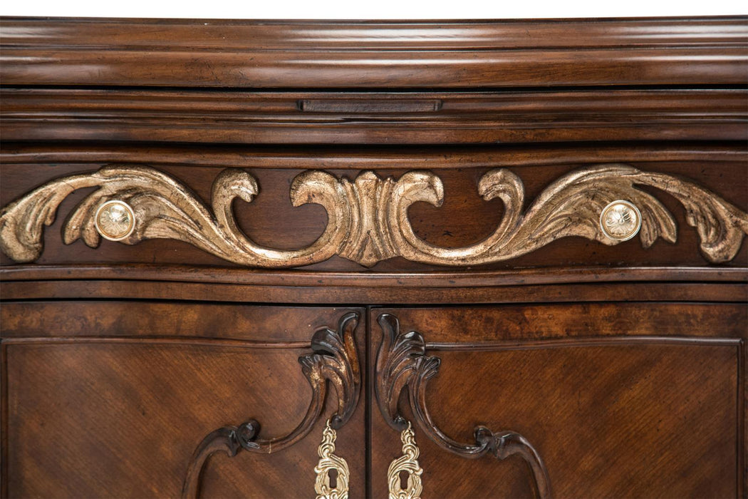 Platine de Royale 2 Door Nightstand  in Light Espresso - Furniture Max (Falls Church,VA) *