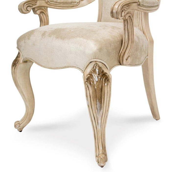 Platine de Royale Arm Chair in Champagne (Set of 2) - Furniture Max (Falls Church,VA) *
