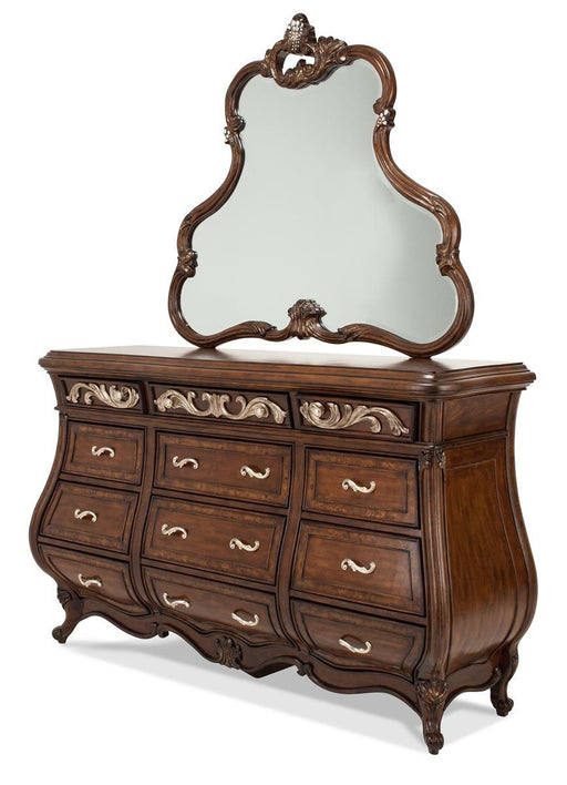 Platine de Royale Mirror in Light Espresso - Furniture Max (Falls Church,VA) *
