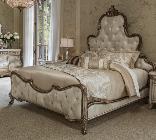 Platine de Royale King Panel Bed in Antique Platinum 09000EKPL3-101 - Furniture Max (Falls Church,VA) *