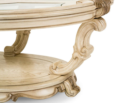 Platine de Royale Oval Cocktail Table in Champagne - Furniture Max (Falls Church,VA) *