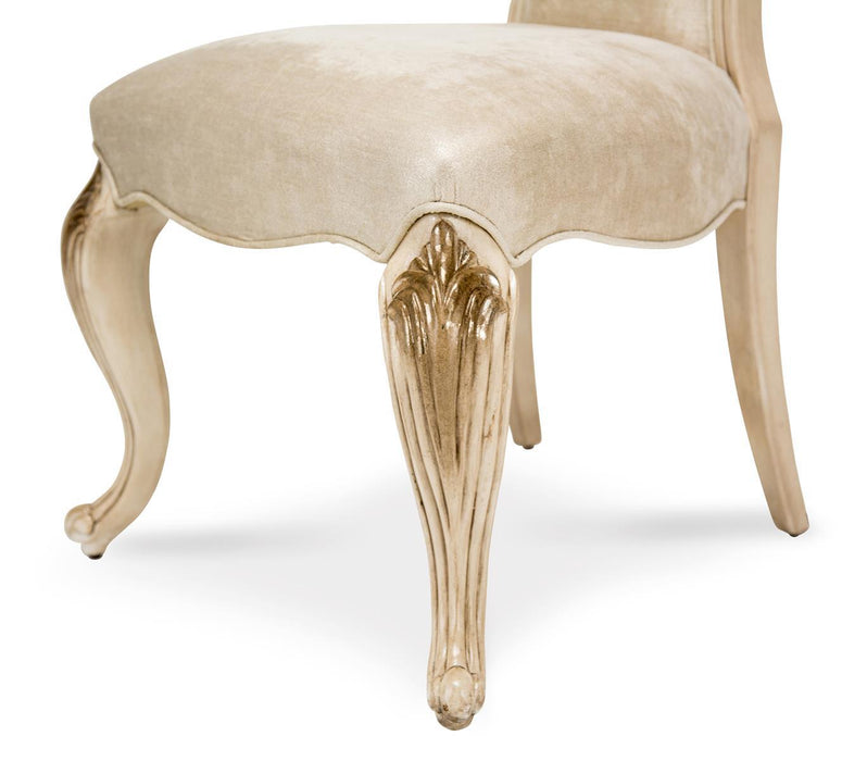 Platine de Royale Side Chair in Champagne (Set of 2) - Furniture Max (Falls Church,VA) *