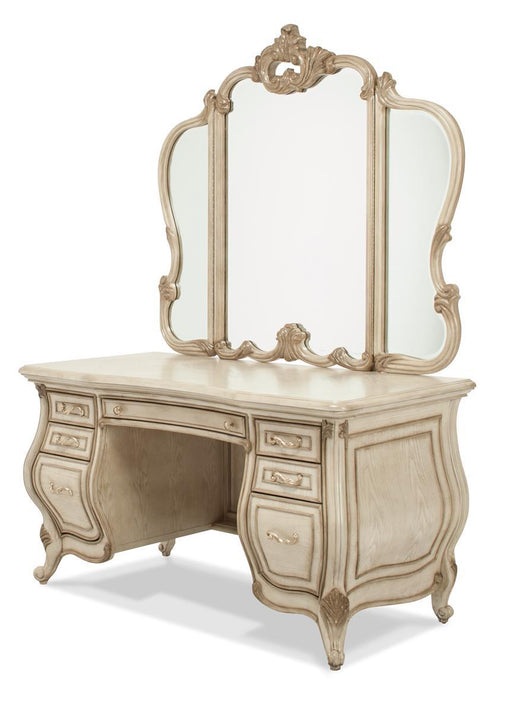 Platine de Royale Vanity/Desk in Champagne - Furniture Max (Falls Church,VA) *