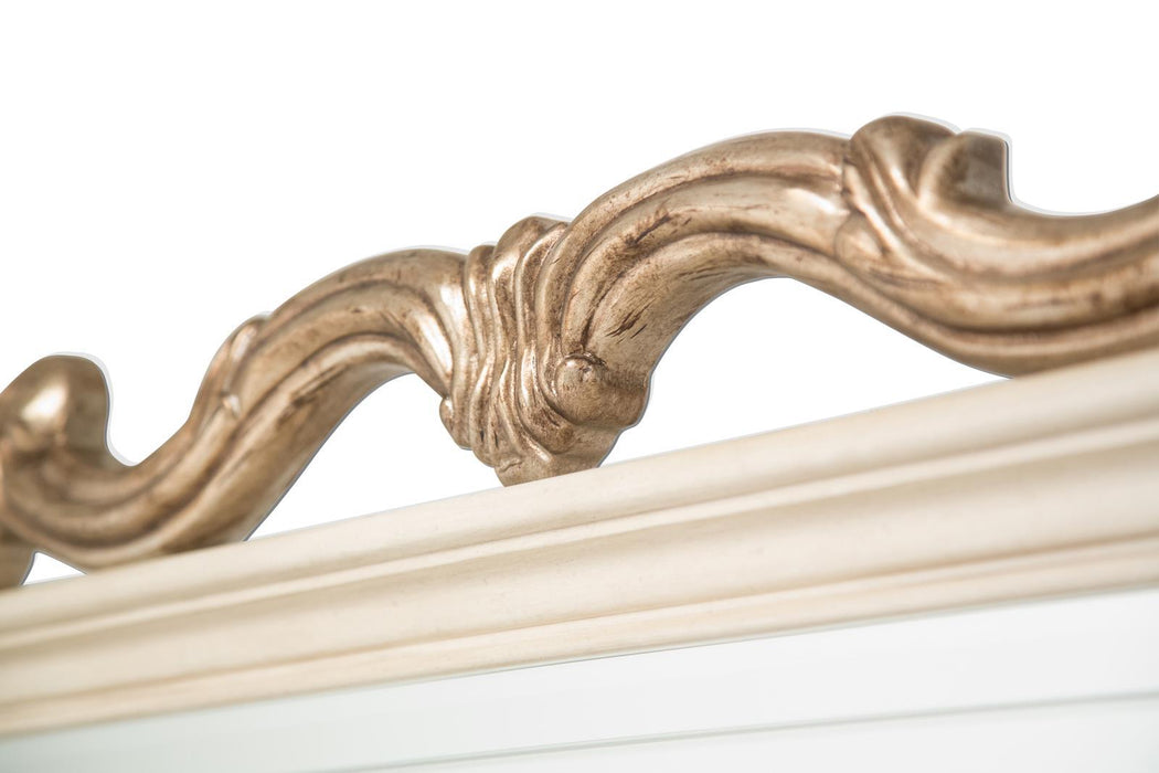 Platine de Royale Wall Mirror  in Champagne - Furniture Max (Falls Church,VA) *