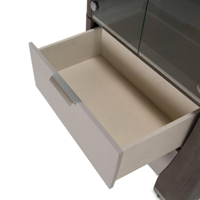 Roxbury Park Display Cabinet in Slate - Furniture Max (Falls Church,VA) *