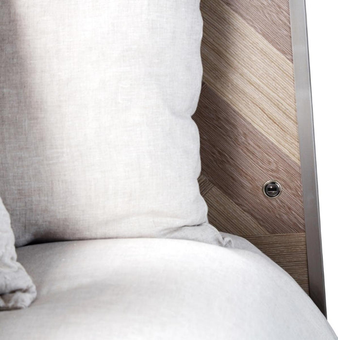 Silverlake Village California King Panel Bed in Washed Oak - Furniture Max (Falls Church,VA) *