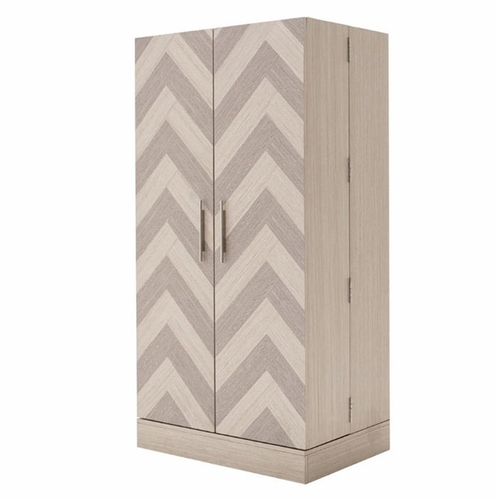 Silverlake Village Footwear Cabinet in Washed Oak - Furniture Max (Falls Church,VA) *