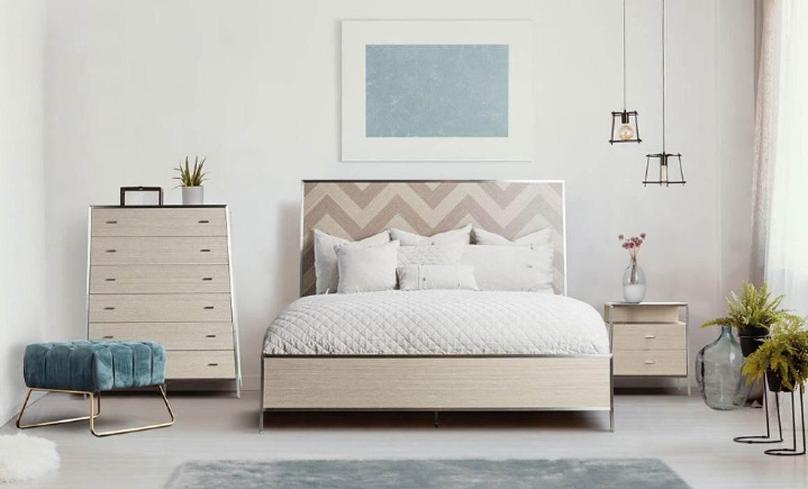 Silverlake Village Queen Panel Bed in Washed Oak KI-SLVG000QN-129 - Furniture Max (Falls Church,VA) *