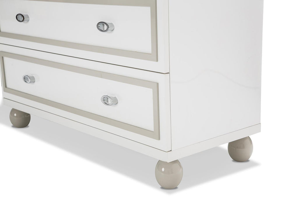 Sky Tower 7 Drawer Chest in White Cloud - Furniture Max (Falls Church,VA) *