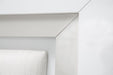 Sky Tower Queen Upholstered Platform Bed in White Cloud - Furniture Max (Falls Church,VA) *