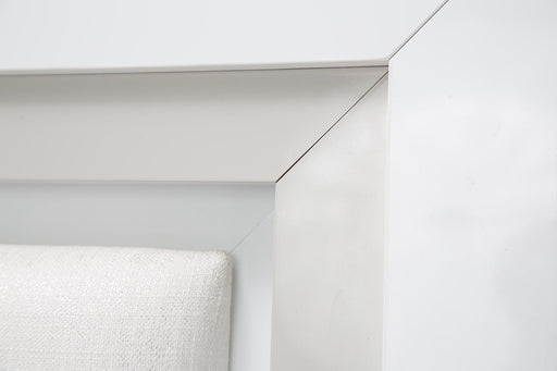 Sky Tower Queen Upholstered Platform Bed in White Cloud - Furniture Max (Falls Church,VA) *