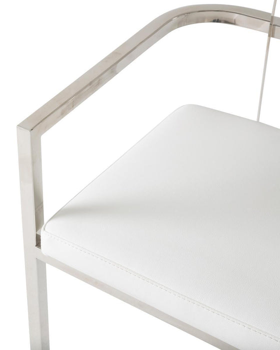 State St Arm Chair in Glossy White (Set of 2) - Furniture Max (Falls Church,VA) *