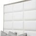 State St King Metal Panel Bed in Glossy White - Furniture Max (Falls Church,VA) *