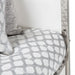 State St King Metal Panel Bed in Glossy White - Furniture Max (Falls Church,VA) *
