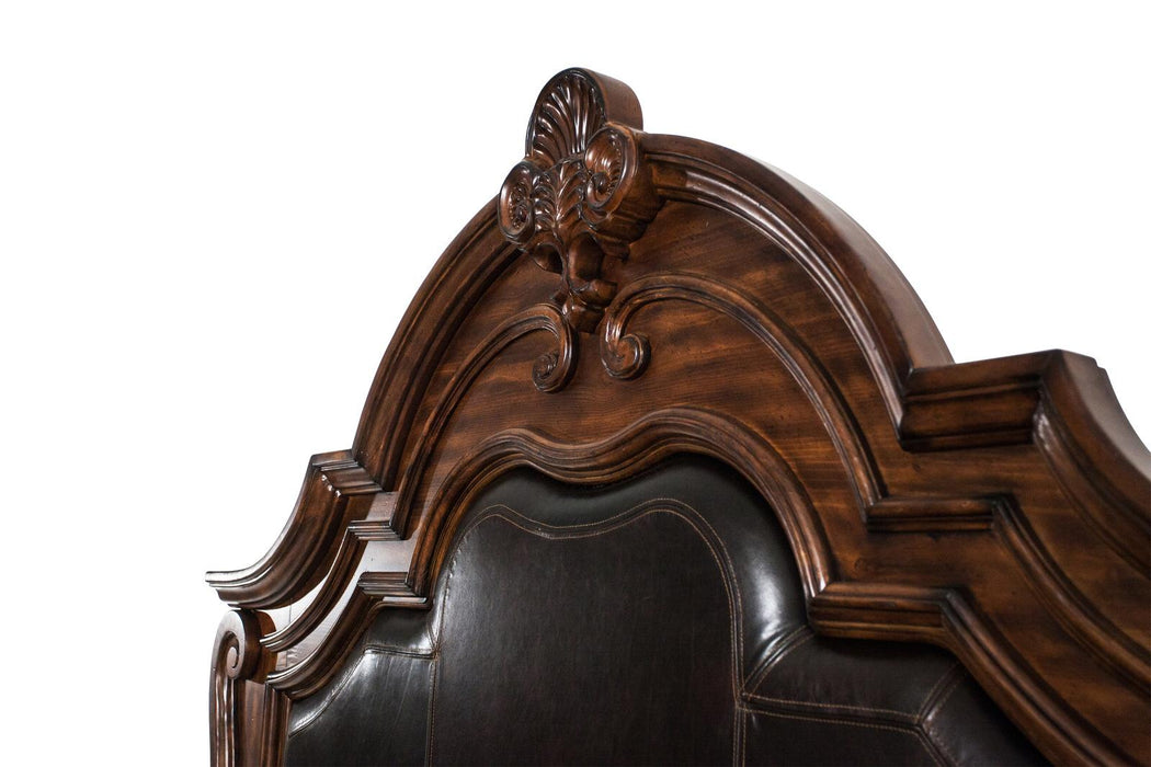 Tuscano Melange Queen Mansion Bed in Melange - Furniture Max (Falls Church,VA) *